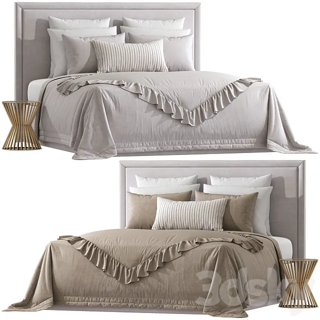 Double bed 153 3ds Max