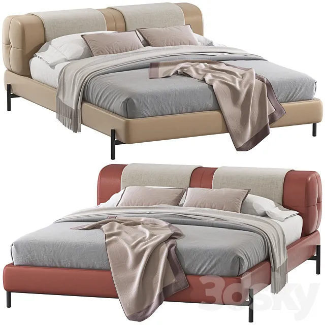 Double bed 85. 3ds Max