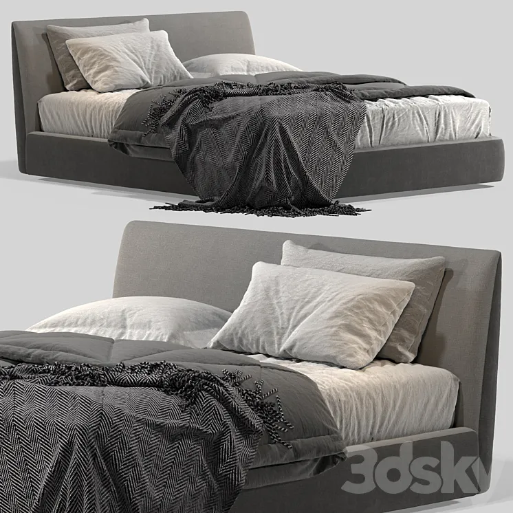 double bed Sangiacomo Atelier 3DS Max