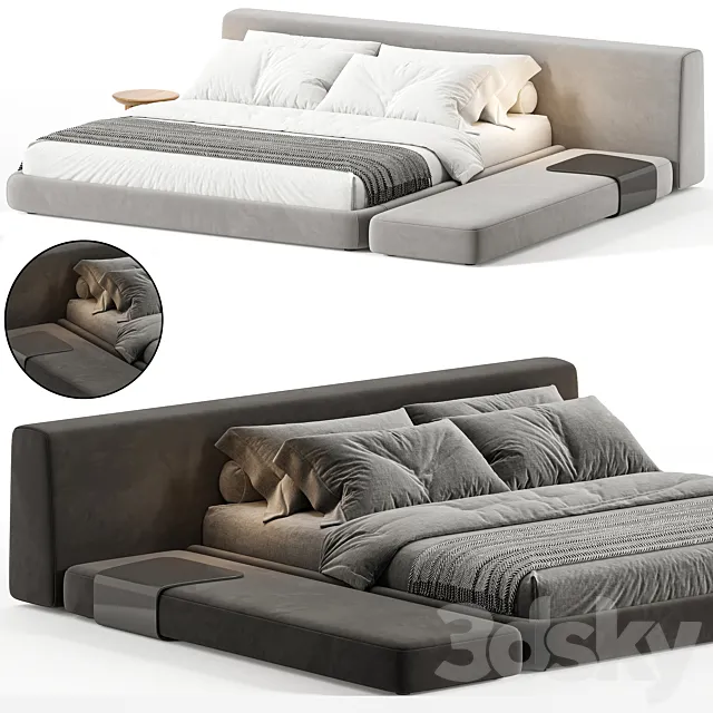 Double bed Siena 3DS Max Model