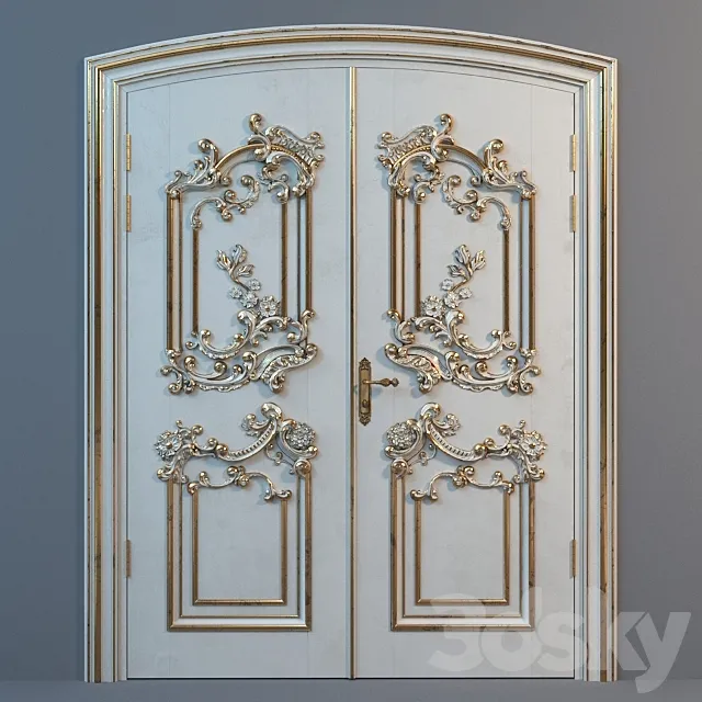 Double door Ezio Bellotti 3DS Max Model