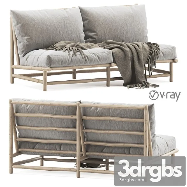 Double garden sofa