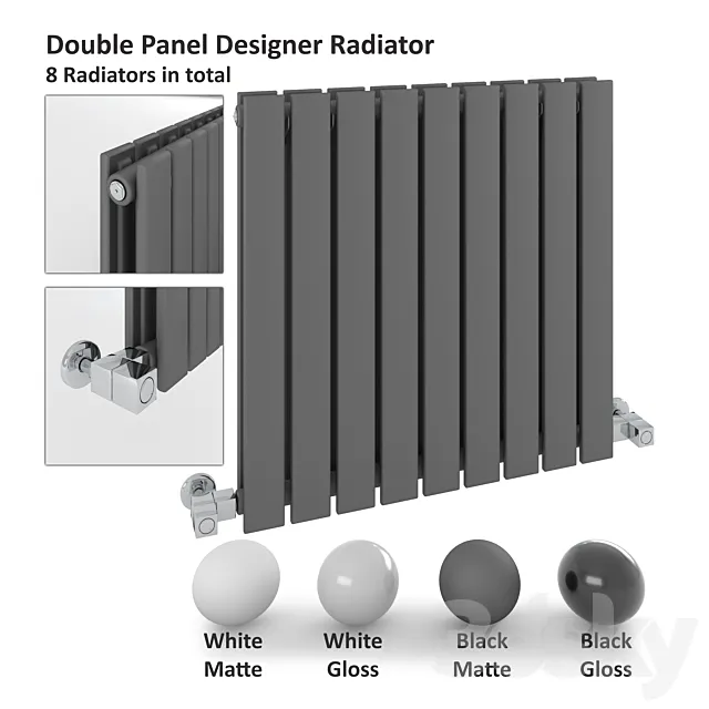 Double Panel Radiator – Milano Alpha Radiator 3ds Max