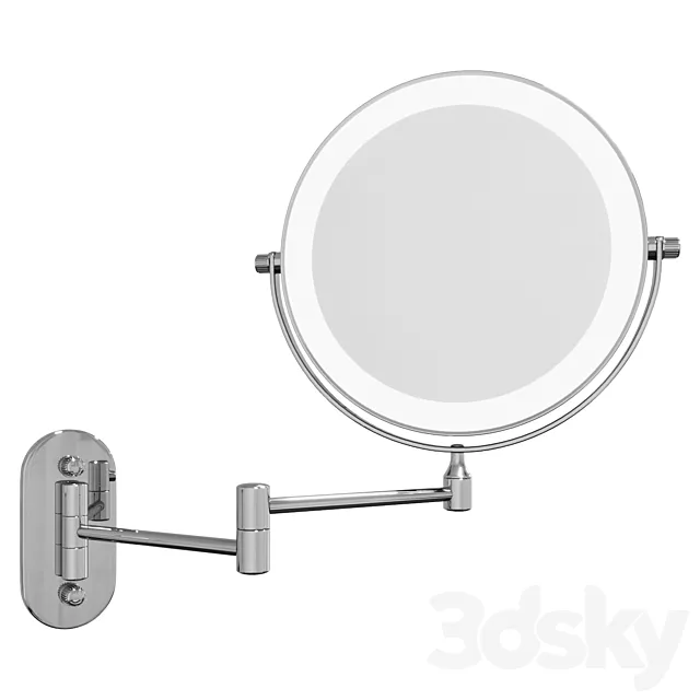 Double-sided cosmetic wall mirror 3ds Max