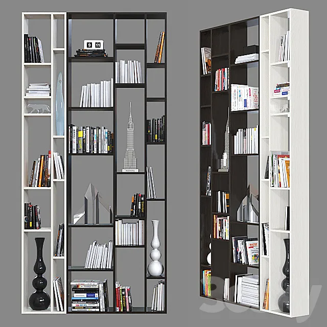 Double-sided shelving 011. 3DSMax File