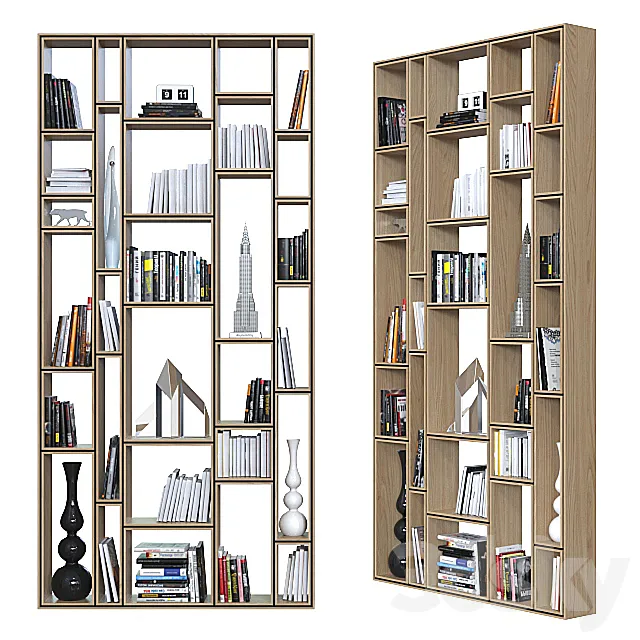 Double-sided shelving 013. 3DS Max Model