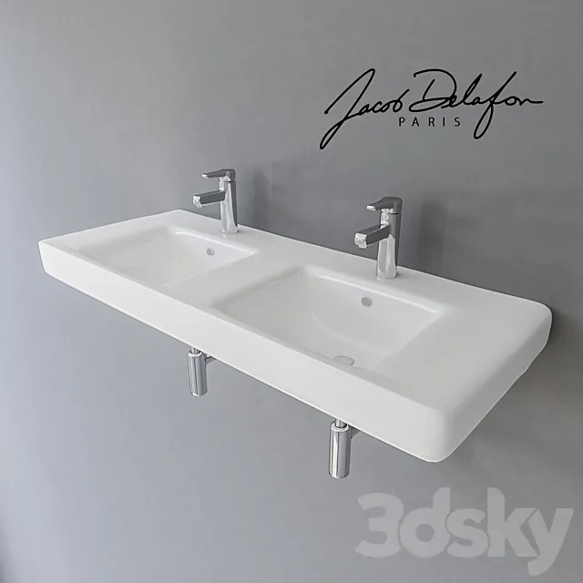 Double sink Jacob Delafon Odeon Up 3DS Max Model