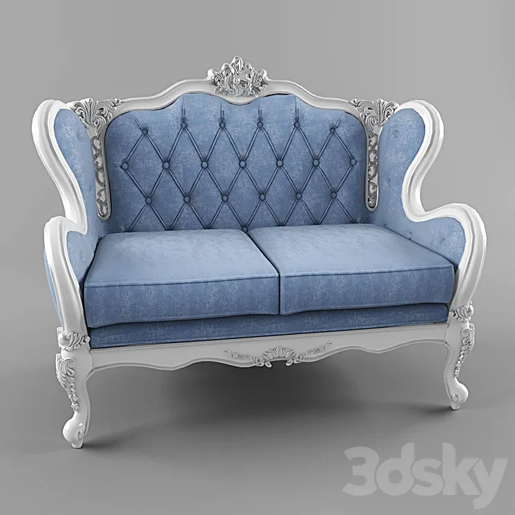 Double sofa Fanteri 3DS Max
