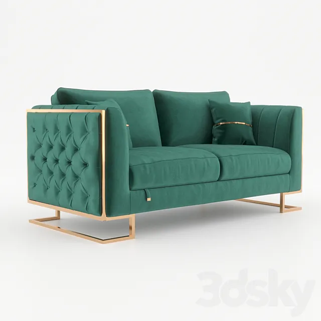 Double sofa Luciano OM 3DS Max Model