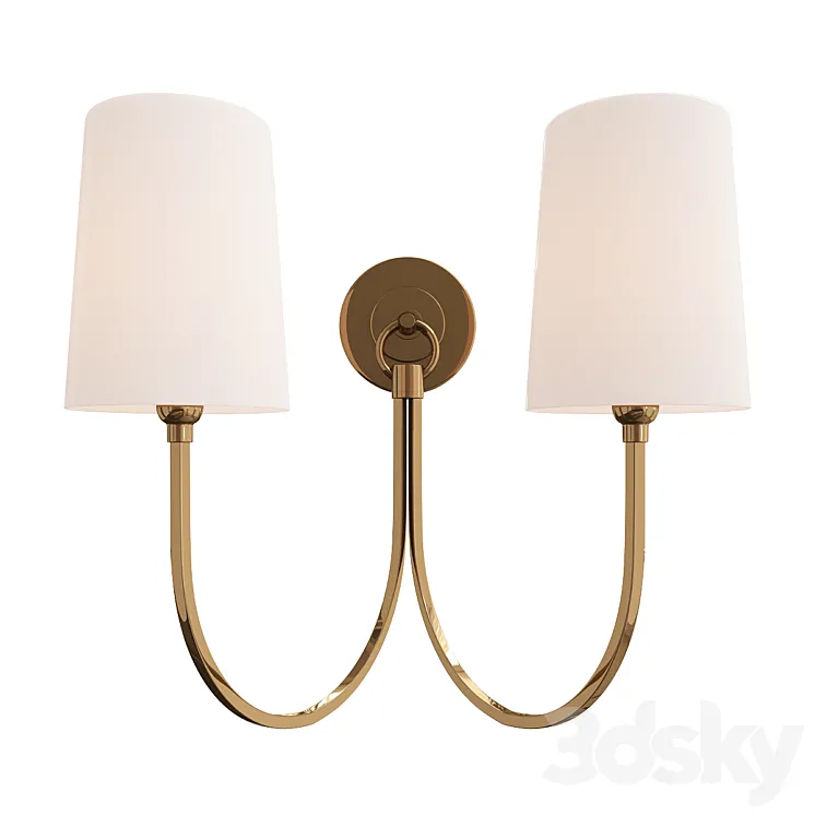 DOUBLE SWAG SCONCE – 2 LIGHT 3DS Max Model