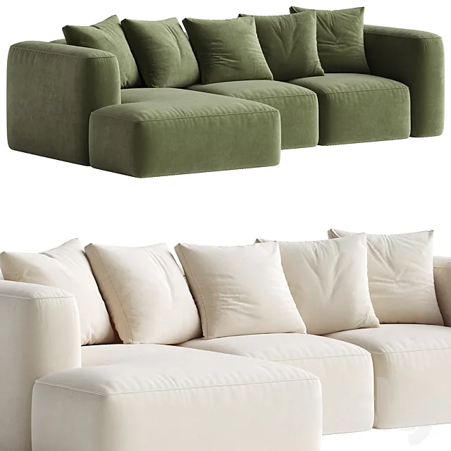 Downtime Corner Cinema Sofa 3DS Max Model