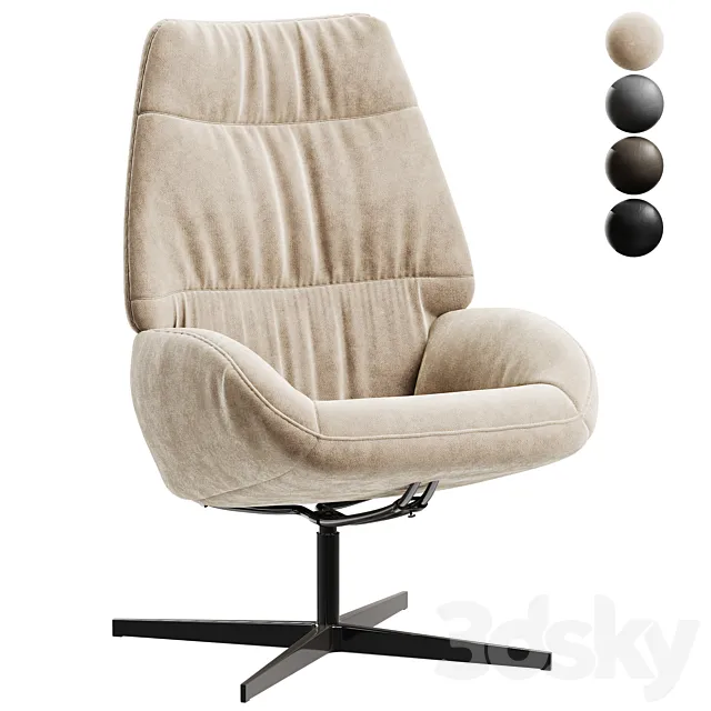 Draaifauteuil_Leanti_armchair 3DS Max Model