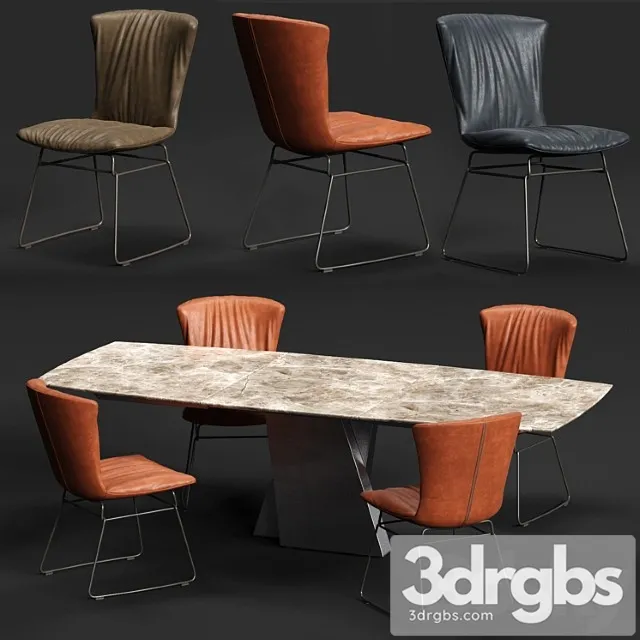 Draenert dexter chair and adler table 2 3dsmax Download