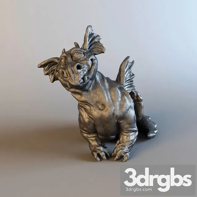 Dragon statuette 3dsmax Download
