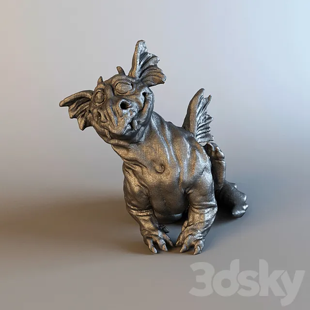 Dragon statuette 3DSMax File