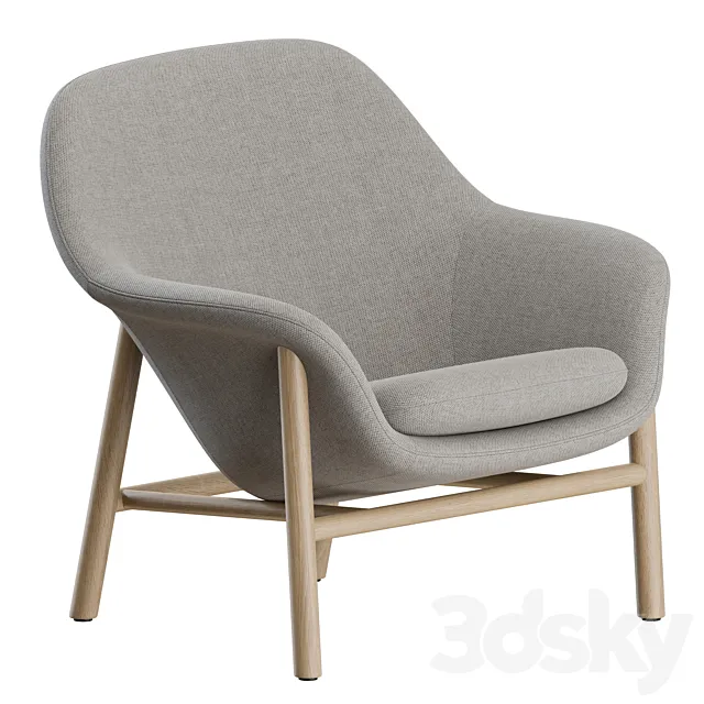 Drape Lounge Chair Wood by Normann Copenhagen 3ds Max
