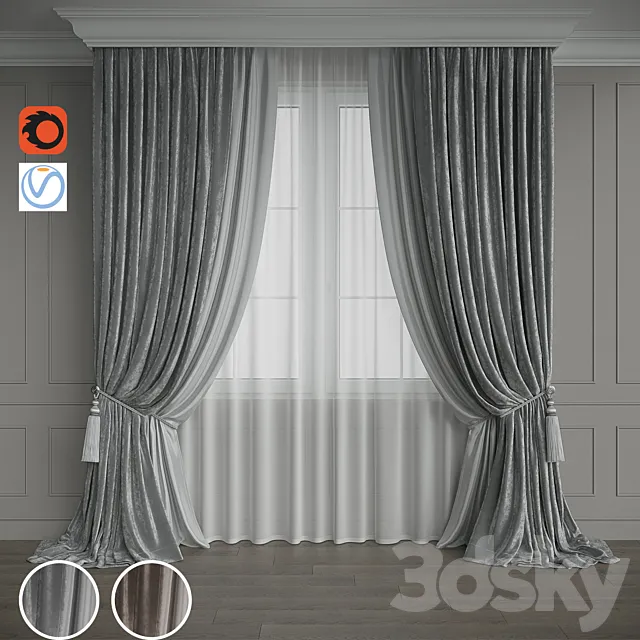 Drapery set 127 3ds Max