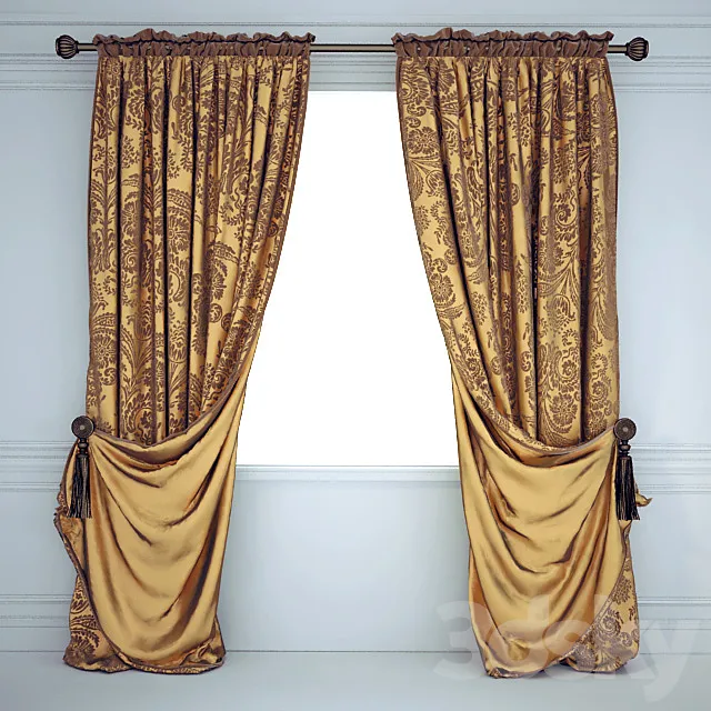 Drapes with classic pickup 3ds Max