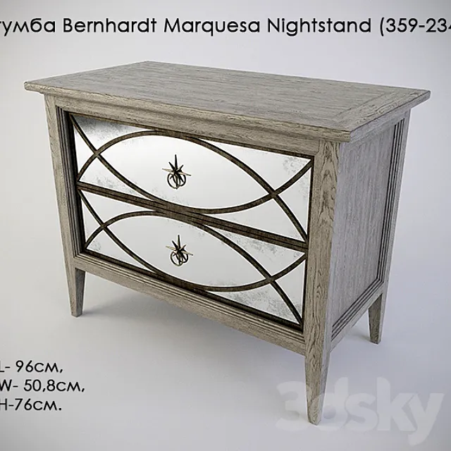 Drawers Bernhardt Marquesa Nightstand (359-234) 3DS Max Model