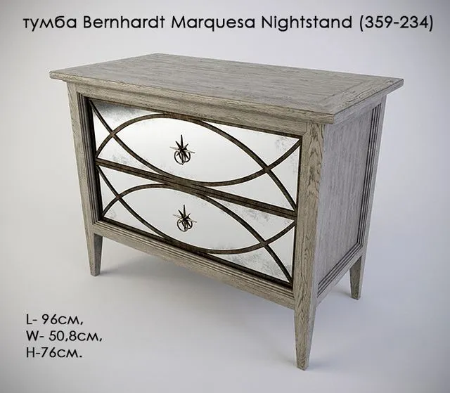 Drawers Bernhardt Marquesa Nightstand (359-234) 3dsMax Model