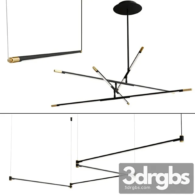 Drawing line gold black collection