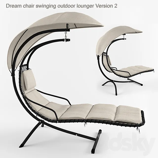 Dream chair swinging outdoor lounger Version 2 3DSMax File
