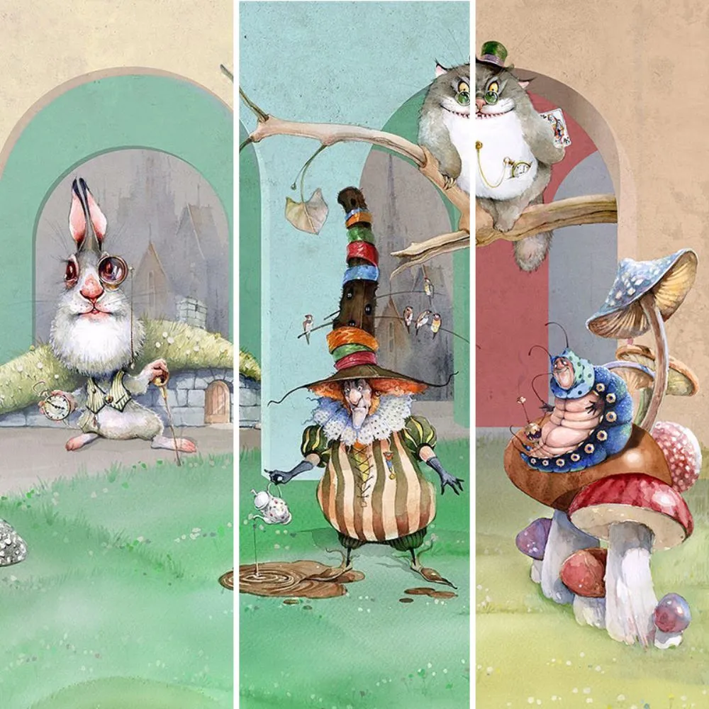 Dress-wall – Wallpaper Alice in Wonderland 3ds Max