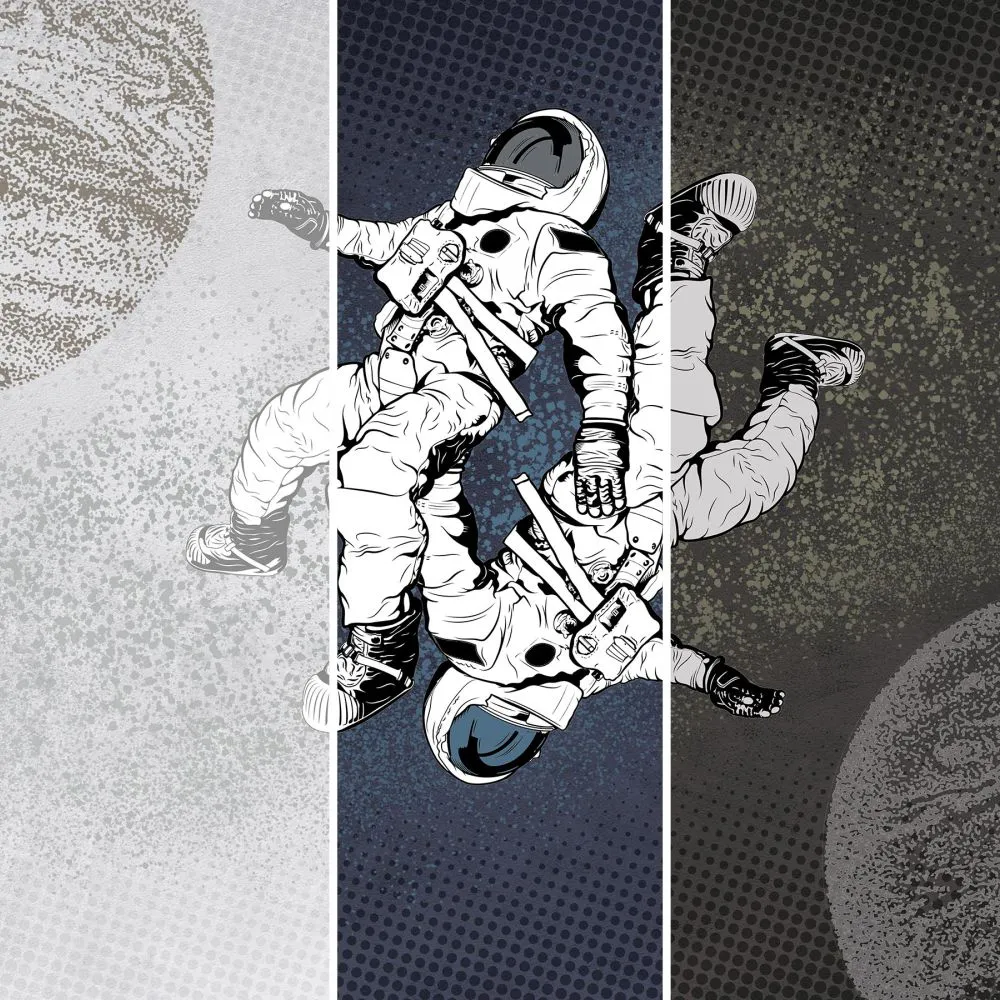 Dress-wall – Wallpaper Astronauts 3ds Max