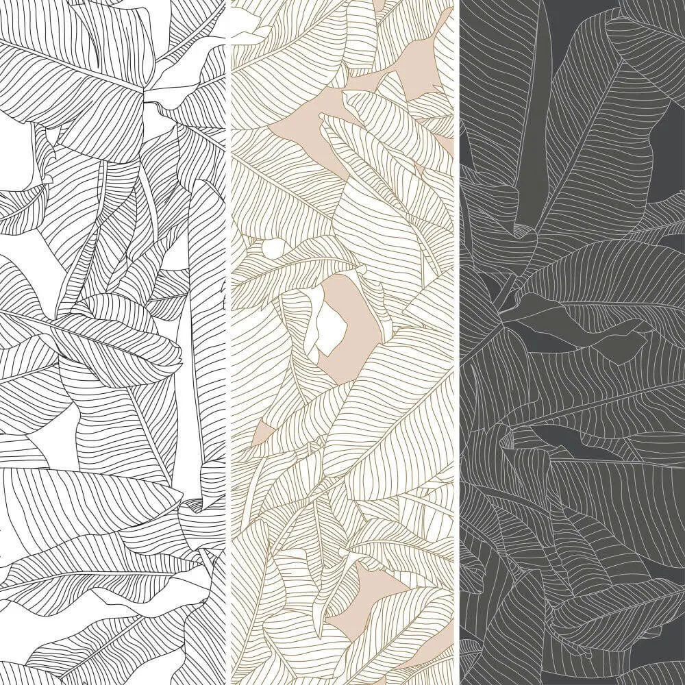 Dress-wall – Wallpaper Banana leaves 3ds Max