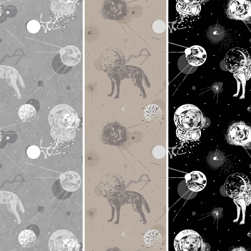 Dress-wall – Wallpaper Belka and Strelka 3ds Max