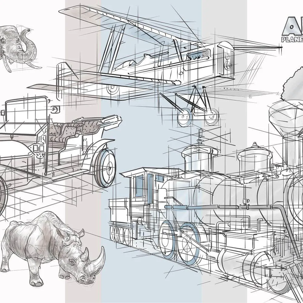 Dress-wall – Wallpaper Child Afrika 3ds Max