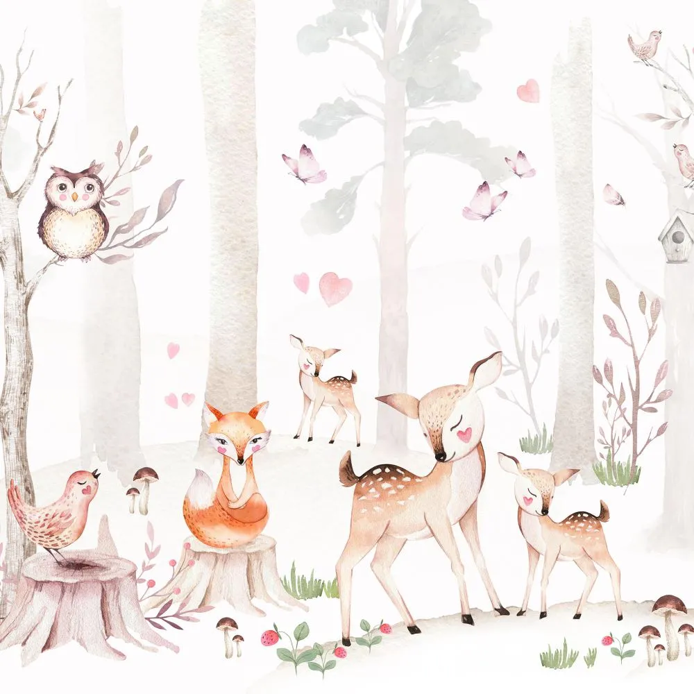 Dress-wall – Wallpaper Fairytale forest 3ds Max