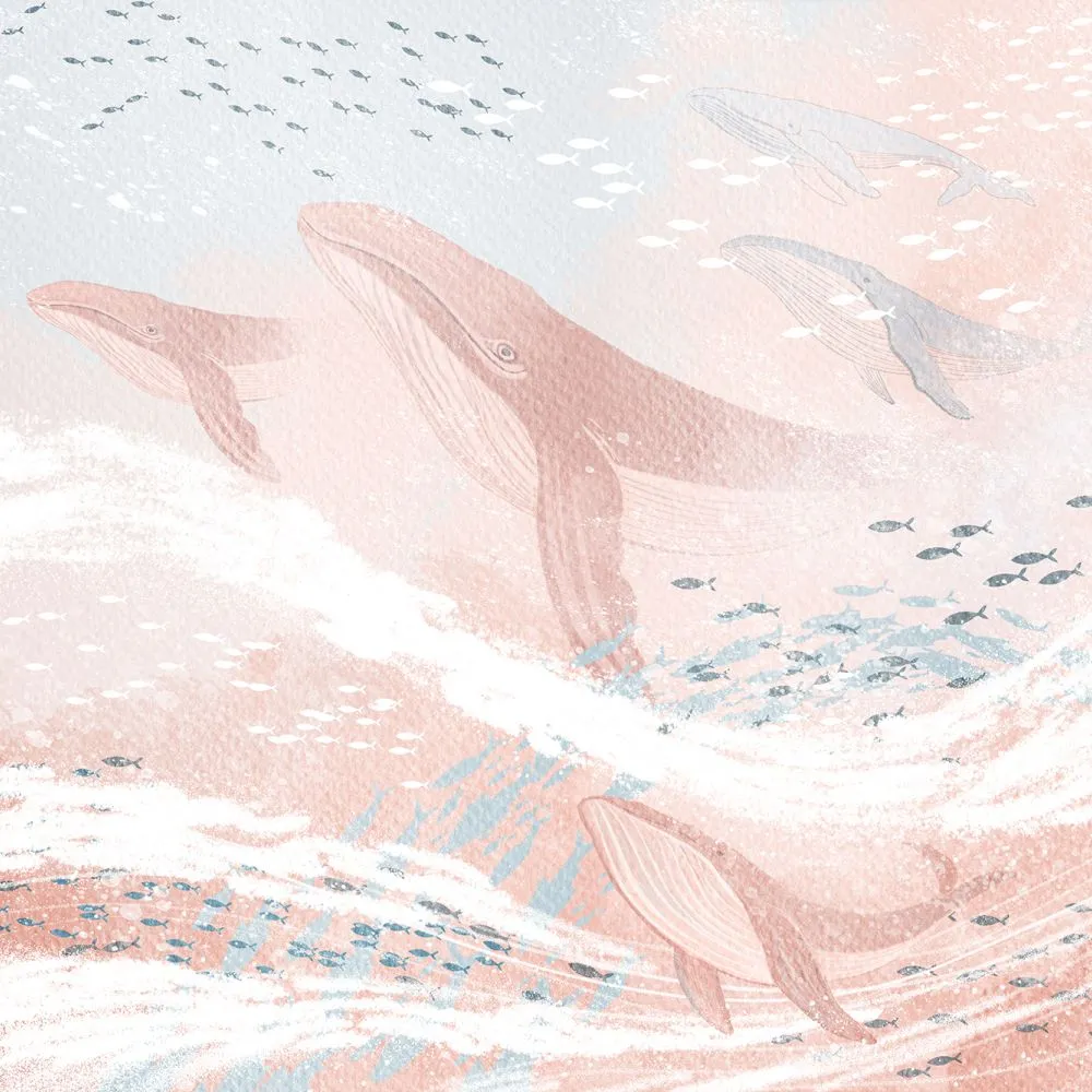 Dress-wall – Wallpaper Flying whale 3ds Max