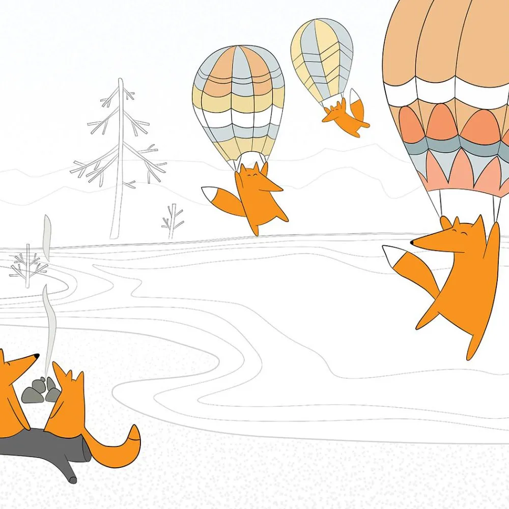 Dress-wall – Wallpaper Fox landing 3ds Max