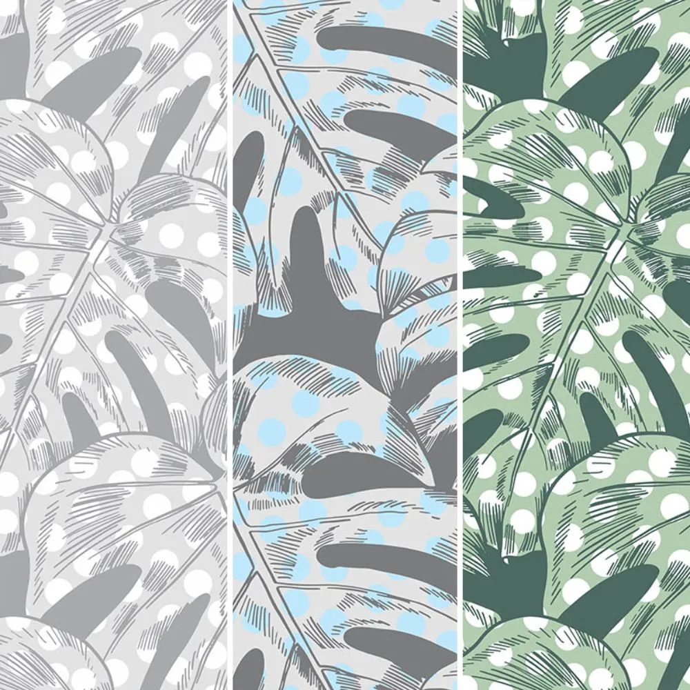 Dress-wall – Wallpaper Monstera with peas 3ds Max