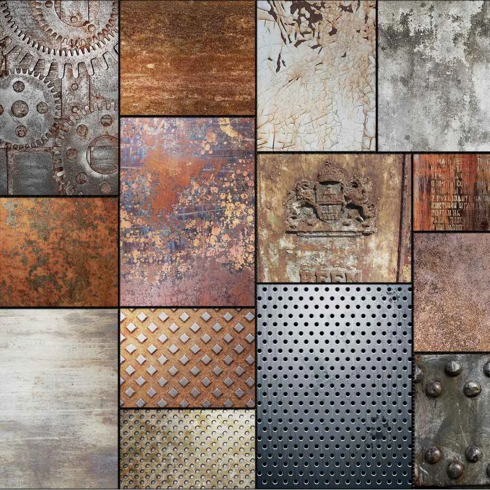 Dress-wall – Wallpaper Steel – Grunge 3ds Max