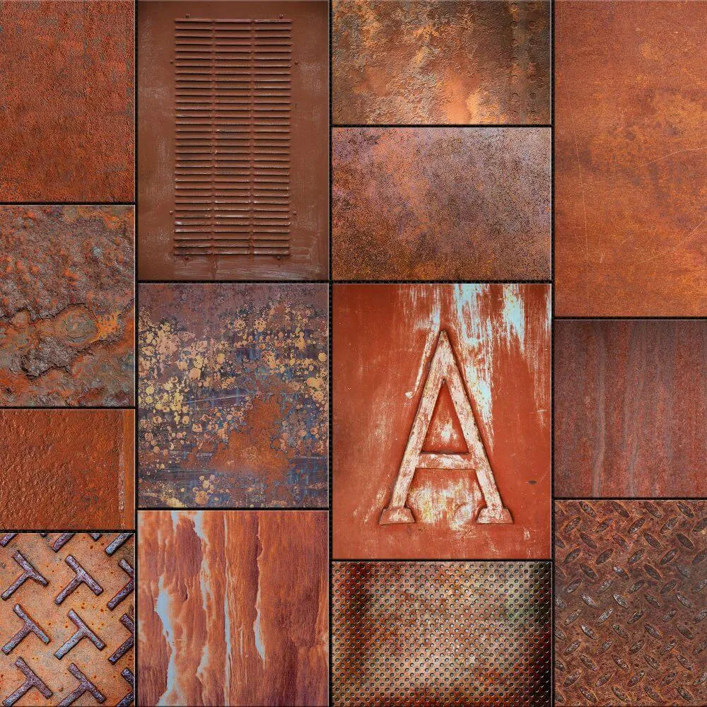 Dress-wall – Wallpaper Steel – Rusty 3ds Max