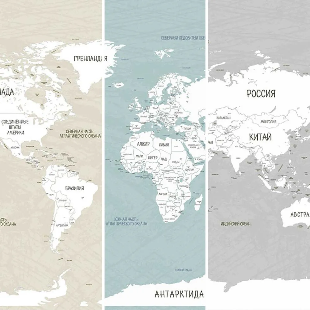 Dress-wall – Wallpaper World map contour 3ds Max