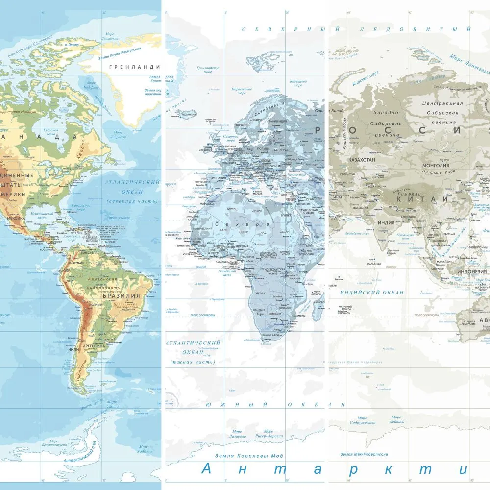 Dress-wall – Wallpaper World map geographic 3ds Max