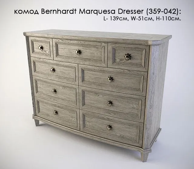 Dresser Bernhardt Marquesa Dresser (359-042) 3dsMax Model