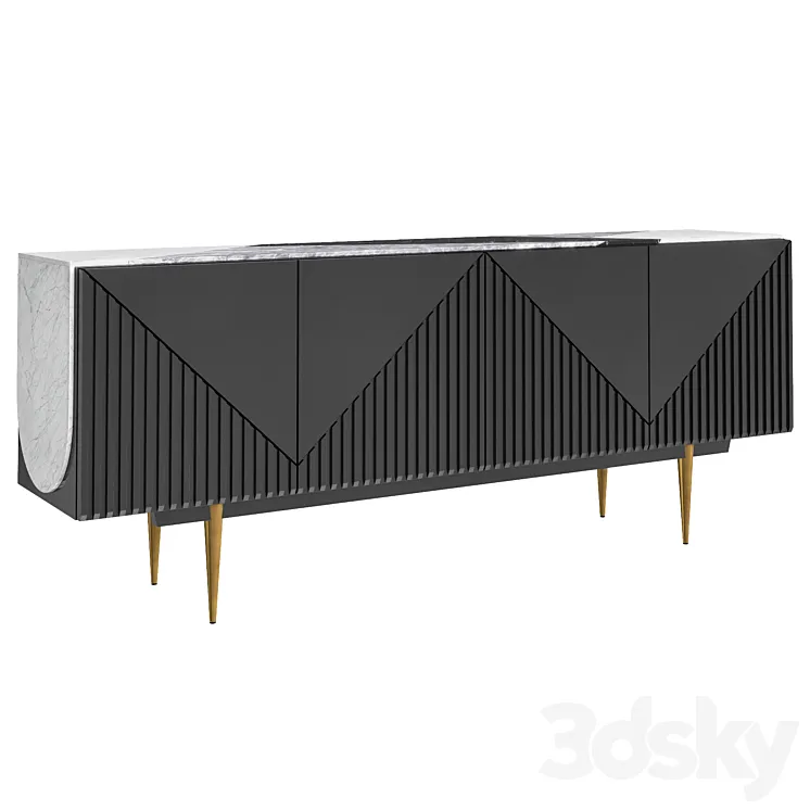 Dresser Over The Edge Caracole 3DS Max