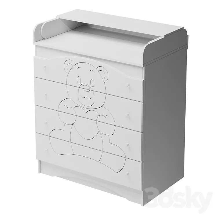 Dresser swaddling Valter Bear (pelenator) 3DS Max