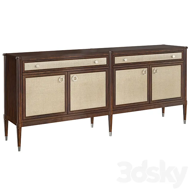 Dresser The Silver Screen Caracole 3ds Max