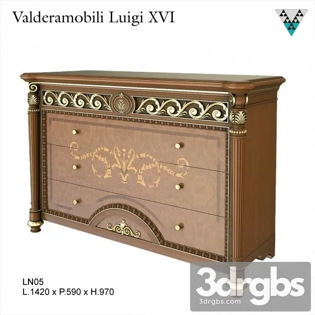 Dresser Valderamobili Luigi XVI 3dsmax Download