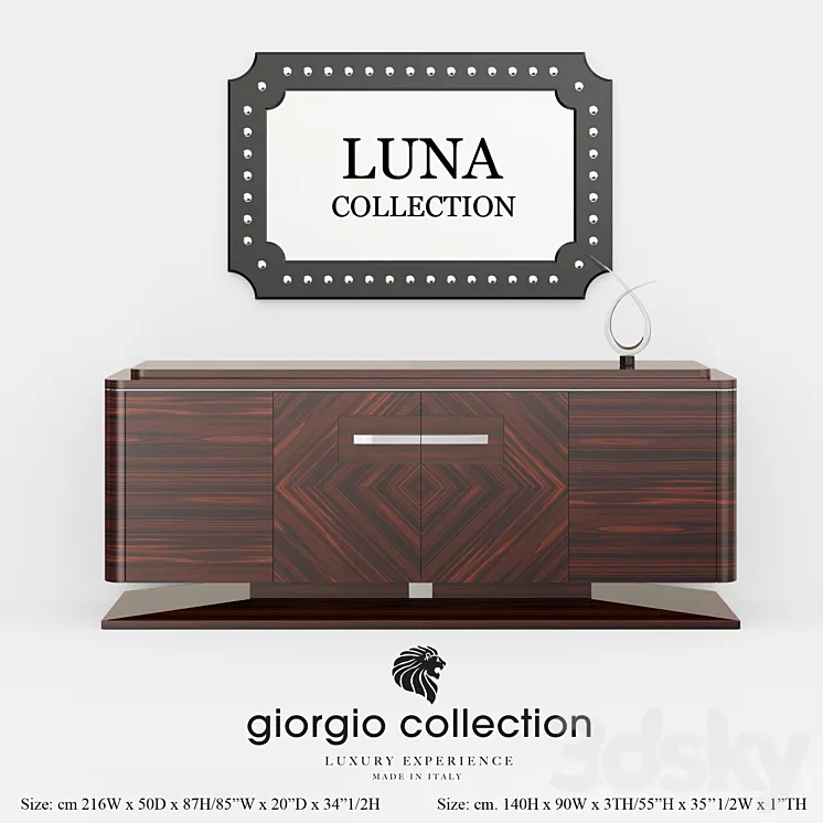 Dressers Giorgio collectio collection Luna 3DS Max