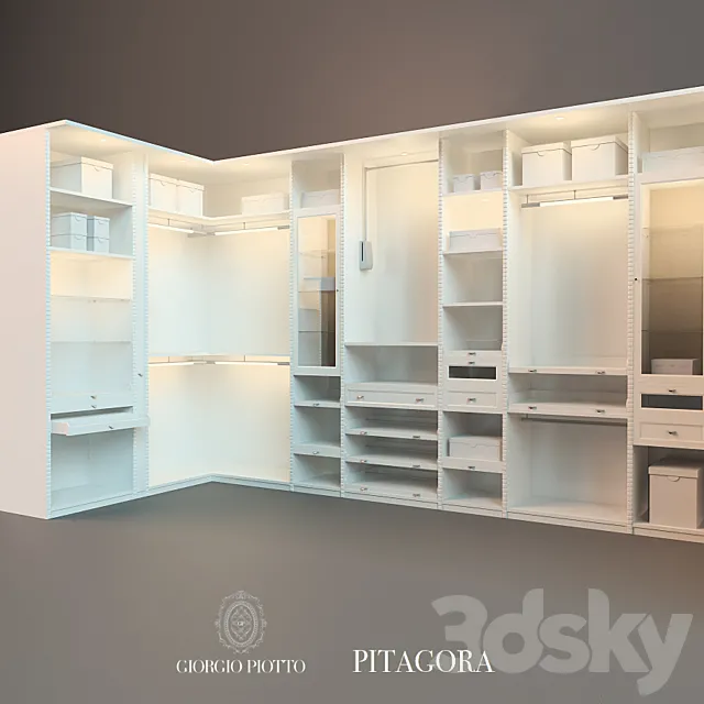 Dressing Giorgio Piotto Pitagora 3DS Max Model