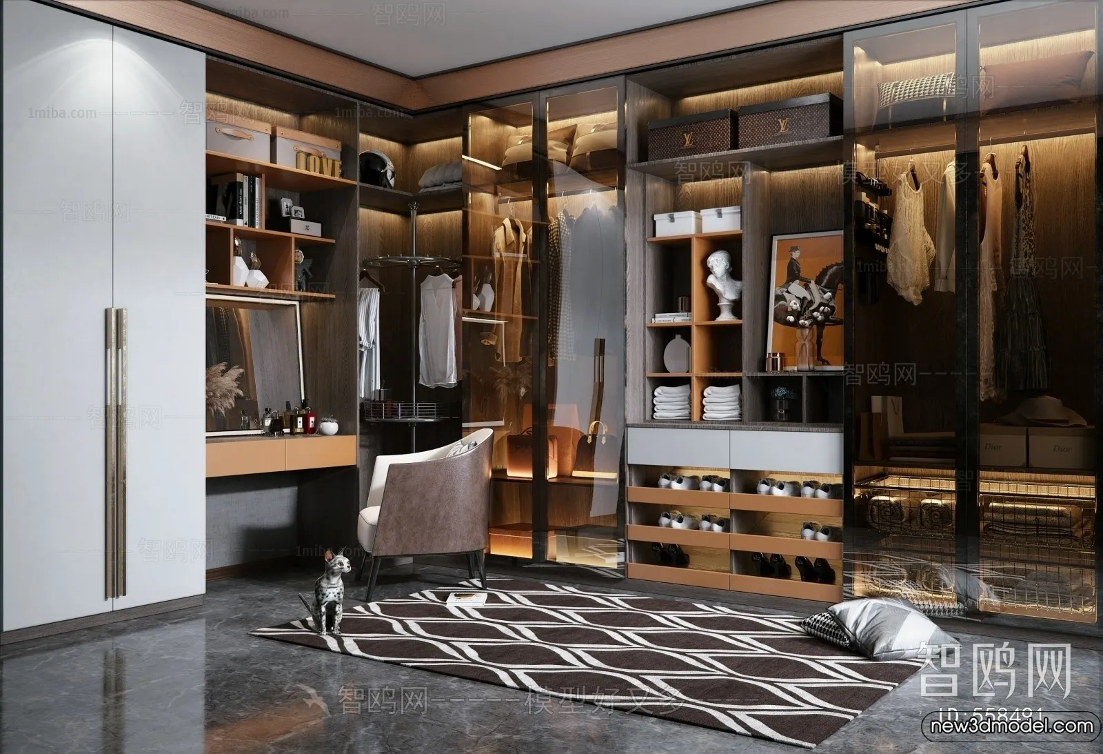 Dressing Room – 3D Models – 3D Interior Scenes – 028