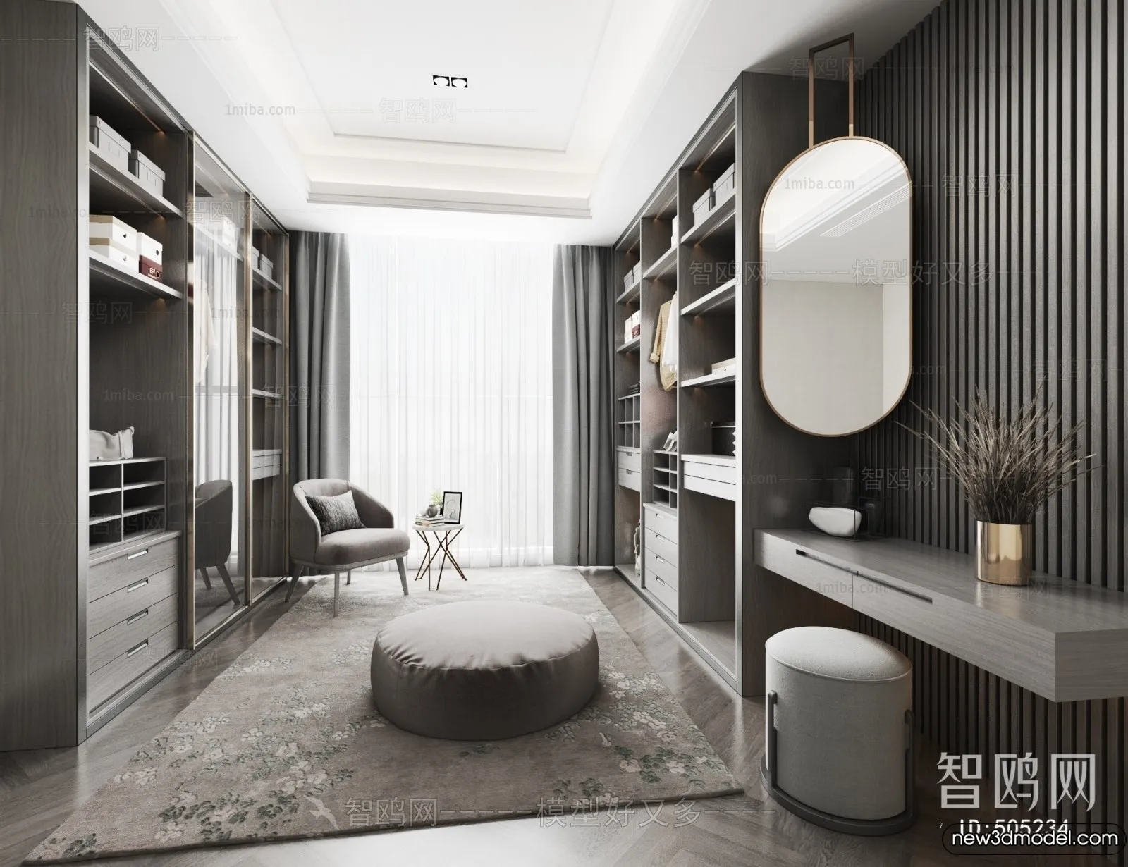 Dressing Room – 3D Models – 3D Interior Scenes – 031