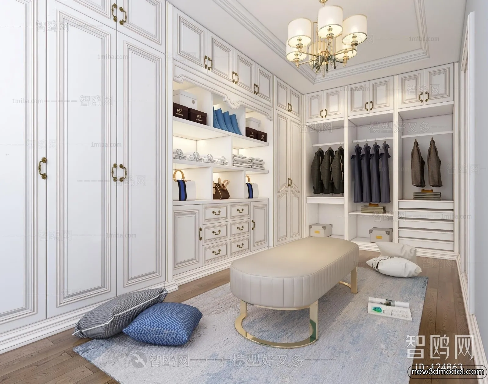 Dressing Room – 3D Models – 3D Interior Scenes – 040