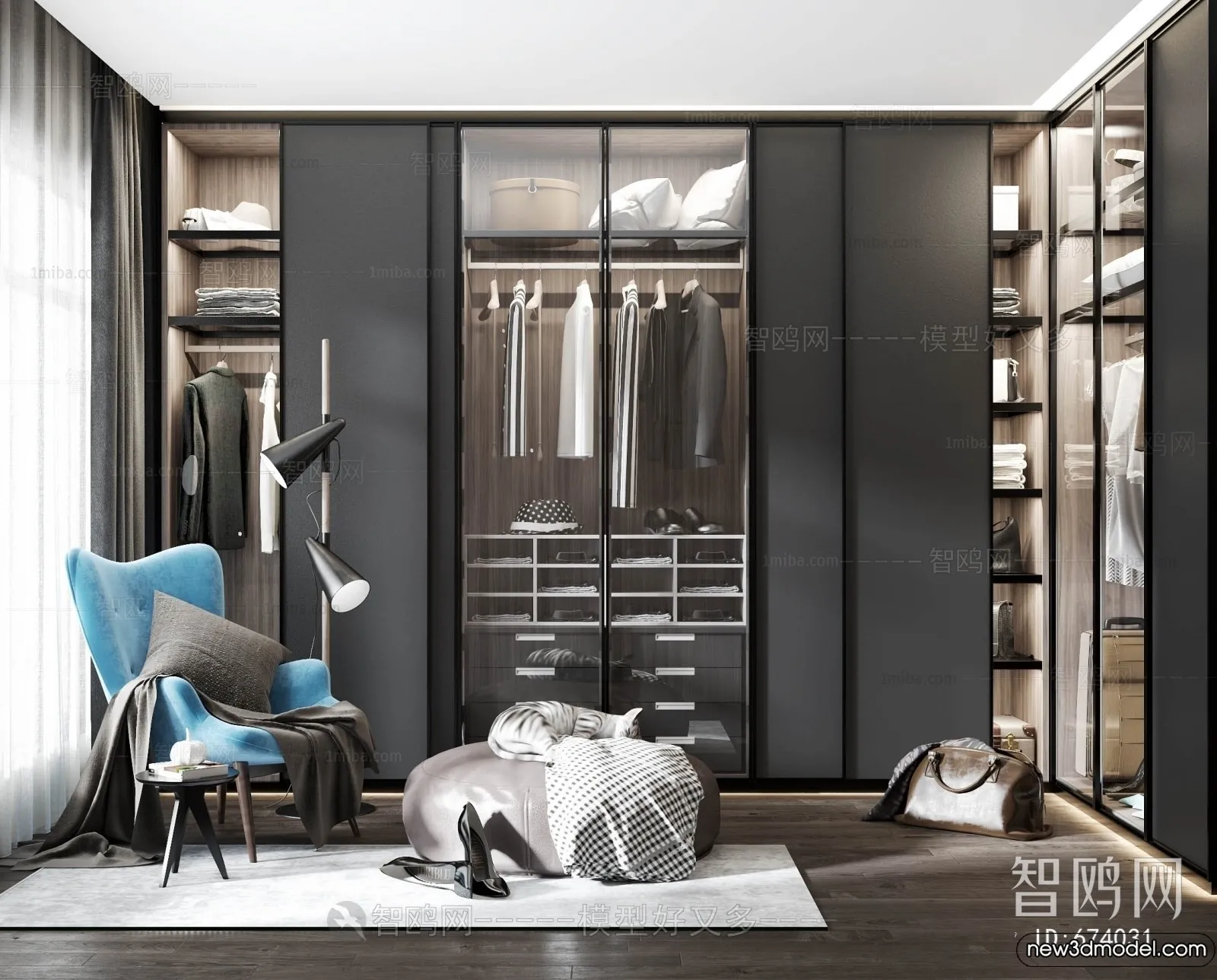 Dressing Room – 3D Models – 3D Interior Scenes – 048